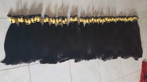 ราคาขายส่งคุณภาพสูงต่อผมจํานวนมาก 100 กรัม 14 นิ้วคู่ดึงสีอ่อนผมตรง - Product Image 6