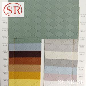 Il più recente PU/PVC tessuto 1.0MM goffrato in pelle elasticizzata sentire morbido Stock per uso indumento-fabbrica vendite dirette - Product Image 2