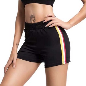 Diseño a rayas OEM personalizado nuevo estilo de moda transpirable ropa de mujer pantalones cortos de Pakistán cintura con cordón pantalones cortos de mujer - Product Image 3