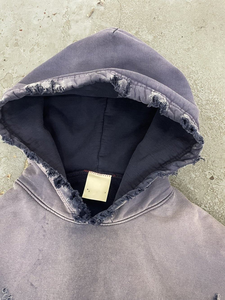 Sweat-shirt à capuche pour homme en molleton lourd délavé style streetwear, vintage, délavé, épaules tombantes, sans marque - Product Image 3