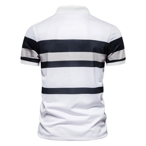 Hombres de alta calidad para Polos Premium a estrenar mangas cortas colores sólidos logotipo personalizado hecho de los mejores materiales - Product Image 6