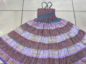 Faldas de capa de seda para mujer con estampado bohemio, vestido hippie gitano para fiestas, ropa de fiesta transpirable para mujer - Product Image 3