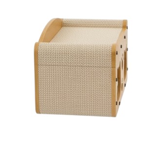 AC28 Durable Casa de gato hecha a mano estructura de madera con marco de escalada - Product Image 2