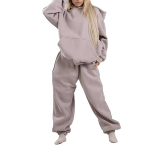 Sudadera con capucha extragrande con logotipo personalizado de alta calidad para mujer Sudadera con capucha transpirable de manga larga para mujer - Product Image 6