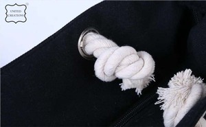 Venta al por mayor de lujo de lona blanca bolsa de algodón con asa de cuerda reciclable impresa regalo bolsa de compras con asa blanca - Product Image 6