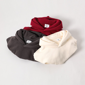 เสื้อฮู้ดผ้าฝ้ายโอเวอร์ไซส์ธรรมดา - Product Image 6