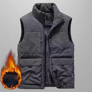 Chaleco sin Mangas Casual de Primavera, Acolchado, Transpirable, de Secado Rápido, con Cierre de Cremallera y Cuello en V para Hombre - Ropa Exterior Abrigada - Product Image 5