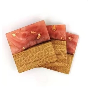 Natural Wooden Coaster With Leaf Etching Luxury <b>Table</b> <b>Decorative</b> Home Office Restaurants Pads <b>Top</b> Trending - Product Image 6