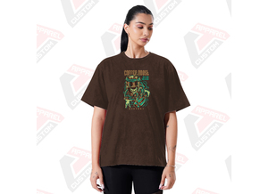 Stylish Women's Acid Wash T-Shirt with Appliques & Beading Comfortable Trendy Eco-Friendly Summer <b>Tops</b> Made Denim Batik Corduroy - Product Image 5