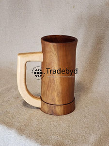 Verres artisanaux de style rustique pour les amateurs de thé tasse en bois Premium Kitchen Cup par Tradebyd - Product Image 6
