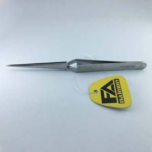 Pince à épiler à verrouillage croisé inversé en acier inoxydable de haute qualité avec pointe pointue à vendre - Product Image 3