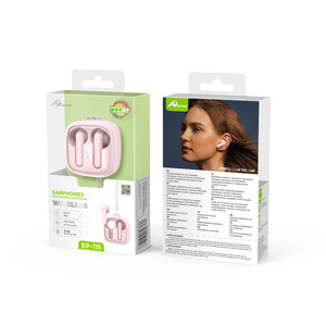 หูฟังอินเอียร์ EP-115บลูทูธไร้สายสีชมพูสำหรับเล่นกีฬาเล่นเกมหูฟังไมโครโฟนสำหรับโทรศัพท์มือถือ compu - Product Image 2