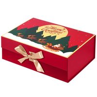 Boîtes cadeaux rigides magnétiques OEM/ODM, écologiques, de luxe, pour Noël, avec laminage mat, en carton, gaufrées, personnalisées