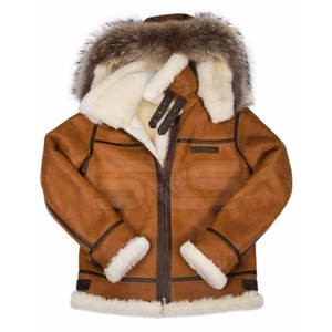 Breathable Lightweight <b>Men</b> Winter <b>Jacket</b> Casual Wear Top Selling <b>Men</b> <b>Shearling</b> Leather <b>Jacket</b> In Reasonable Price - Product Image 5