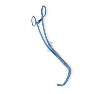 DeBakey Abrazadera de aorta en ángulo y curvada 7cm DeBakey Mordazas atraumáticas Vástagos curvos Titanio 10,5 "(26,5 cm) - Product Image 3