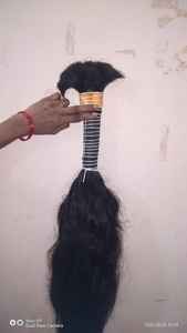 Extensions de cheveux humains naturels purs et originaux pour un donneur unique Vente à chaud de cheveux non tissés en vrac d'Inde Cheveux humains bruts à tête unique - Product Image 5