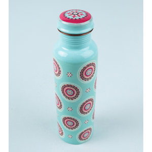 Botella de cobre puro 100% moderna personalizable impresa Uso de fiesta agua potable Ideal - Product Image 6