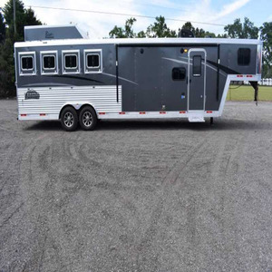 Nuevo Remolque para Caballos 2020 con Pared Corta de 11' y Capacidad de 6440 Libras, 17'x6'6 - Product Image 1