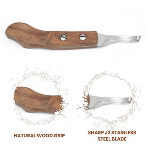 ใบมีดกีบเหล็ก J2คมพิเศษมือขวาอุปกรณ์สัตวแพทย์มืออาชีพด้ามจับไม้ตามหลักสรีรศาสตร์สำหรับม้า - Product Image 6