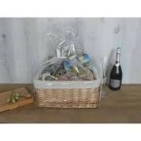 Paniers rectangulaires roses pour cadeaux vides | Kit de boîte de panier cadeau en osier taille personnalisée du Vietnam