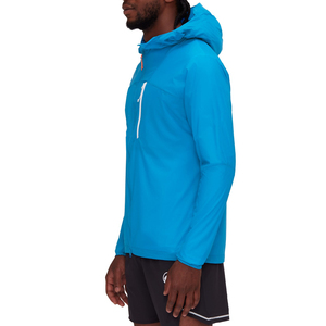 Veste coupe-vent imperméable personnalisée contre la pluie et la neige, veste de course à capuche personnalisable pour l'hiver, 100% polyamide (nylon), fermeture éclair - Product Image 3