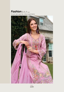 Última tendencia de algodón con espejo y bordado Kurti Set Mujer Moda Fabricación y proveedor de la India a la tasa más baja - Product Image 3