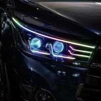 RGB DRL INNOVA REBON > Anneaux lumineux LED Angel Eyes RGB contrôlables par application, 3 pouces, universels pour phares de voiture, étanches IP65, 3000