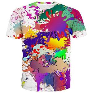 เสื้อยืดแขนสั้นแบบสวมหัวของผู้ชายเสื้อยืดพิมพ์ซับลิเมชันทำจากผ้าฝ้ายเส้นใยไม้ไผ่ - Product Image 5