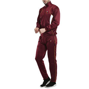 Dessin élastique manches longues fermeture éclair hommes survêtement ensemble vente chaude hiver costume mâle mode décontracté dernière conception survêtements garçons - Product Image 3