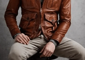 Meilleure veste en cuir pour hommes Tendance de la mode Veste en cuir ajustée personnalisée Veste en cuir surdimensionnée à col rabattu pour hommes - Product Image 3