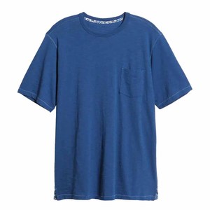 T-shirts classiques à manches courtes pour hommes avec poche, t-shirts personnalisés avec logo de marque brodé pour hommes - Product Image 5