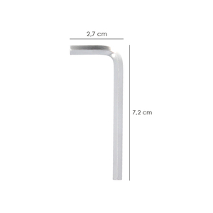 Chiave a brugola professionale standard in acciaio al cromo vanadio da 4,5 mm. - Product Image 2