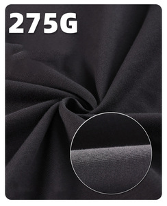 Marca de moda informal Color sólido 275G patrón camiseta manga corta 100% algodón puro camiseta suelta para hombres DDP envío - Product Image 6