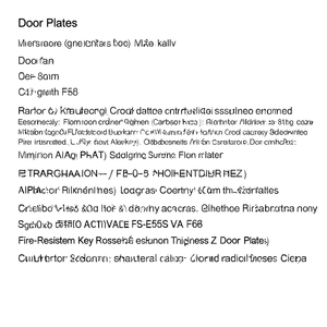 <b>Fire</b>-Resistant Key Rosette FS-E55S VA F69 8mm Escutcheon Thickness PZ Door Plate - Product Image 2