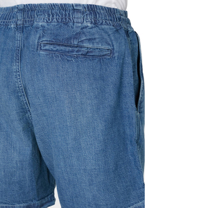 Short de sport actif design délavé à l'acide pour hommes, léger, à séchage rapide, logo personnalisé, écologique, vente en gros OEM - Product Image 5