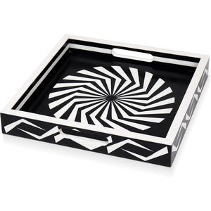 ถาดเสิร์ฟไม้สไตล์วินเทจพร้อมที่จับเหมาะสำหรับงานเลี้ยงอาหารเช้าและของตกแต่งบ้าน - Product Image 3