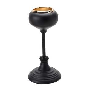 Bougeoir décoratif au design étonnant Décoration de la maison Articles de fête Taille moderne Métal Simple Noir Supports - Product Image 1