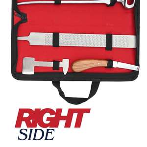 Kit d'outils de maréchal-ferrant robuste pour le soin des sabots de cheval : Pince, pince à clous, polisseur, lime à sabots, couteau à sabots, polisseur - Product Image 2