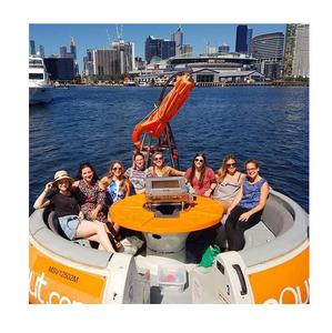 Bote Inflable para Exteriores, Tipo Donut, con Carpa Flotante, Plataforma de Acoplamiento para Yate, Casa Flotante para Acampar, para 5-10 Personas - Product Image 5