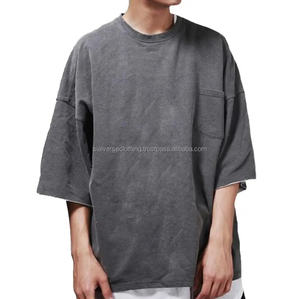 เสื้อยืดวินเทจฮิปฮอปไซส์ใหญ่พิเศษสำหรับผู้ชายผ้าคอตตอน100% แห้งเร็วเสื้อผ้าฟิตเนสพิมพ์ลายหินออกแบบได้ตามต้องการ - Product Image 5