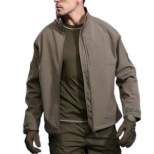 Chaqueta suave para hombre Logotipo personalizado Soft Shell Impermeable Cortavientos Chaqueta Softshell de poliéster para hombre EE. UU. - Product Image 2