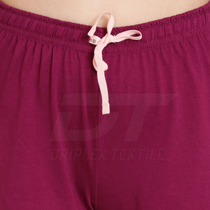 Conjunto de camiseta y pantalones cortos para mujer de nuevo diseño cómodo, camiseta y pantalones cortos de algodón a precio de fábrica para adultos - Product Image 6