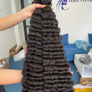 Vente en gros de cheveux humains naturels tissage profond vietnamiens paquets de cheveux cambodgiens bruts non traités HD Lace Soft Hand Feeling Hairvietnam - Product Image 2