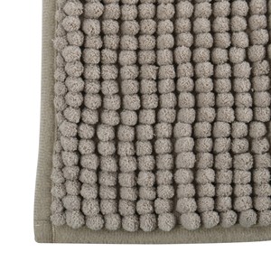 Alfombra de baño de microfibra MSV 'Chenille' en color topo 40 x 60 cm - Product Image 4