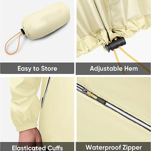 Veste coupe-vent en jean vintage légère et imperméable pour hommes, à séchage rapide, écologique, pour l'extérieur, la randonnée et l'hiver - Product Image 5