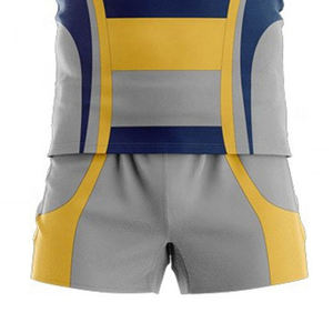 Premium Custom Rugby Jersey Uniformes Impresión por sublimación de alta calidad Servicios de diseño OEM Conjuntos de ropa deportiva al por mayor - Product Image 3