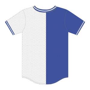 Zeta Phi Beta 1920 Half and Half Pullover Baseball Jersey 100% Polyester Mesh Sorority Apparel V Neck <b>T</b> <b>Shirt</b> Embroidered Logos - Product Image 3