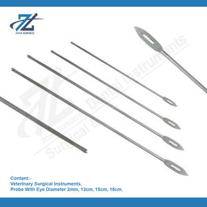 Instrumentos quirúrgicos básicos Sonda de diámetro ocular de 2mm Sonda dental maleable de 13,0 cm Fuente de alimentación manual de Pakistán - Product Image 2