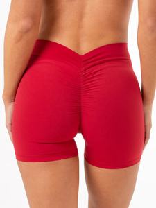 2025 personnalisé été taille basse femmes course Gym Fitness sport dos profond V Shorts Scrunch bout à bout taille haute Yoga Shorts - Product Image 3