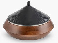 Casserole isotherme électrique en acier inoxydable de conception indienne, faite à la main, pour restaurant, moderne, luxueuse et durable, chauffe-plats